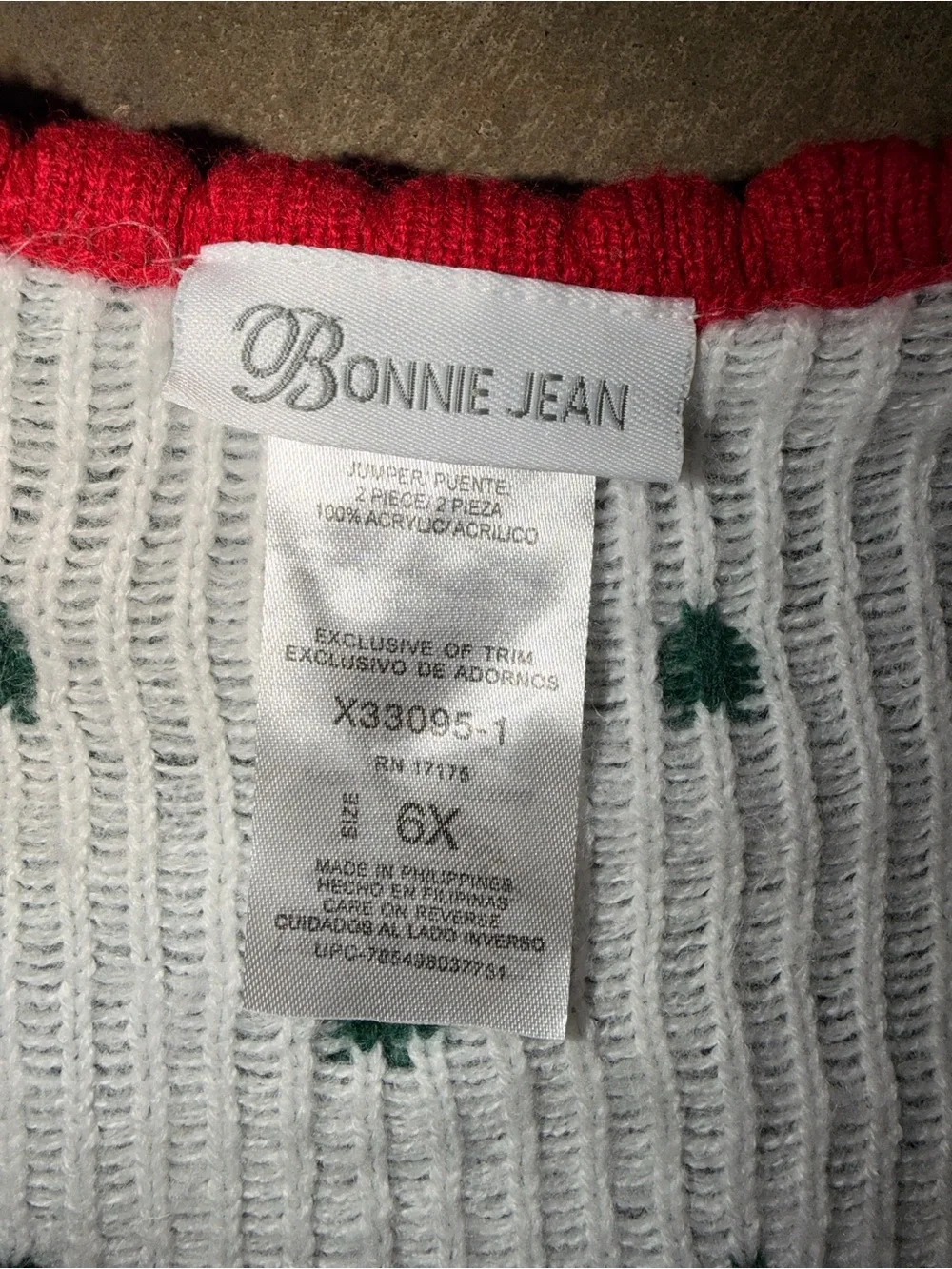 Bonnie Jean 6 Christmas Snowman Sleeveless Sweater Dress 6X Holiday Scallop
